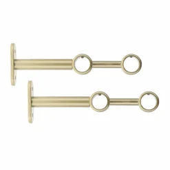 LUANCE Lot de 2 suppts tringles doubles (L150 / D20) Jim Or Sale