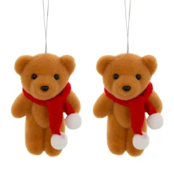 JJA Lot de 2 suspensions (H12 cm) Oursons mignons Marron clair Outlet