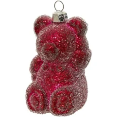 KAEMINGK Lot de 2 suspensions (H8 cm) Ourson en sucre Rouge Outlet