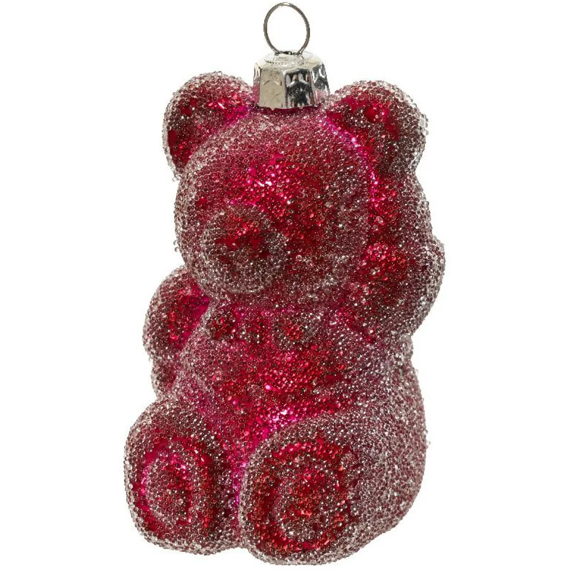 KAEMINGK Lot de 2 suspensions (H8 cm) Ourson en sucre Rouge Outlet