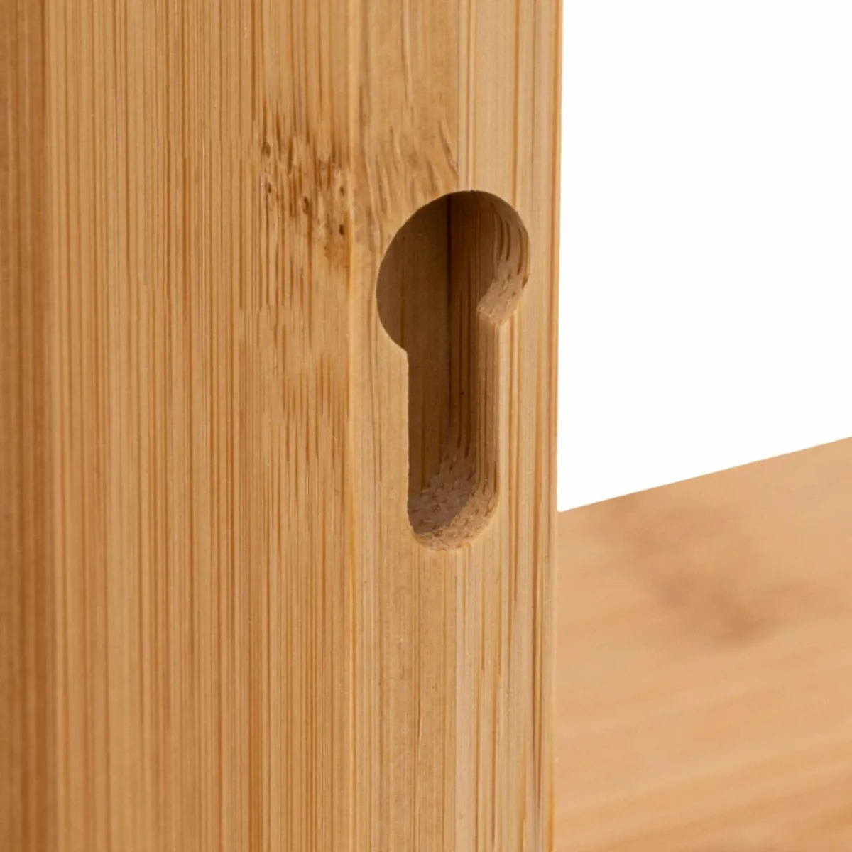 ATMOSPHERA Lot de 3 étagères bambou (H15-20-25 cm) Cube Fixy Naturel Bois Best