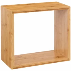 ATMOSPHERA Lot de 3 étagères bambou (H15-20-25 cm) Cube Fixy Naturel Bois Best