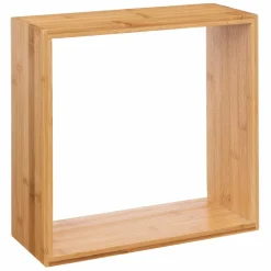 ATMOSPHERA Lot de 3 étagères bambou (H15-20-25 cm) Cube Fixy Naturel Bois Best
