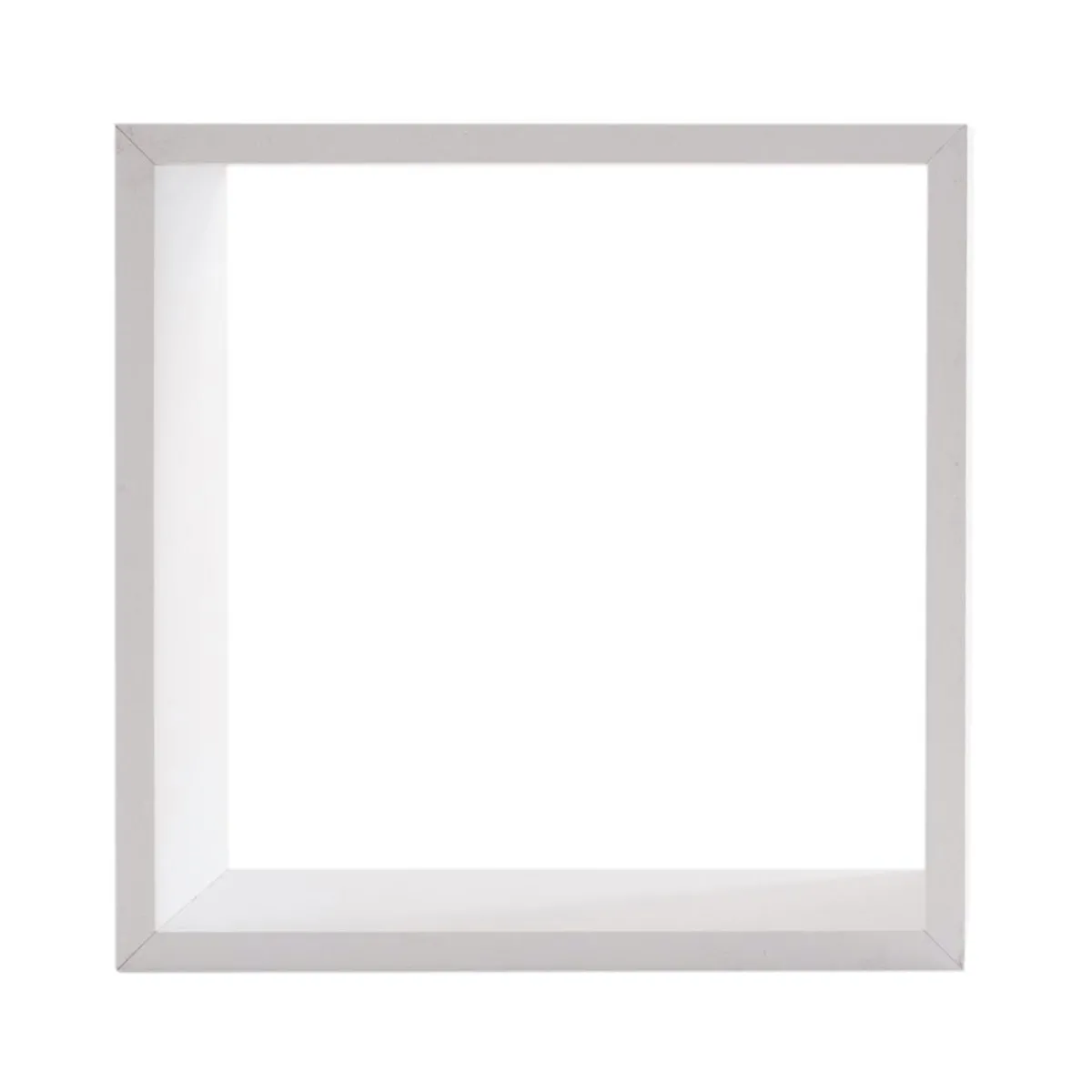 ATMOSPHERA Lot de 3 étagères bois (H24-27-30 cm) Cube Blanc New