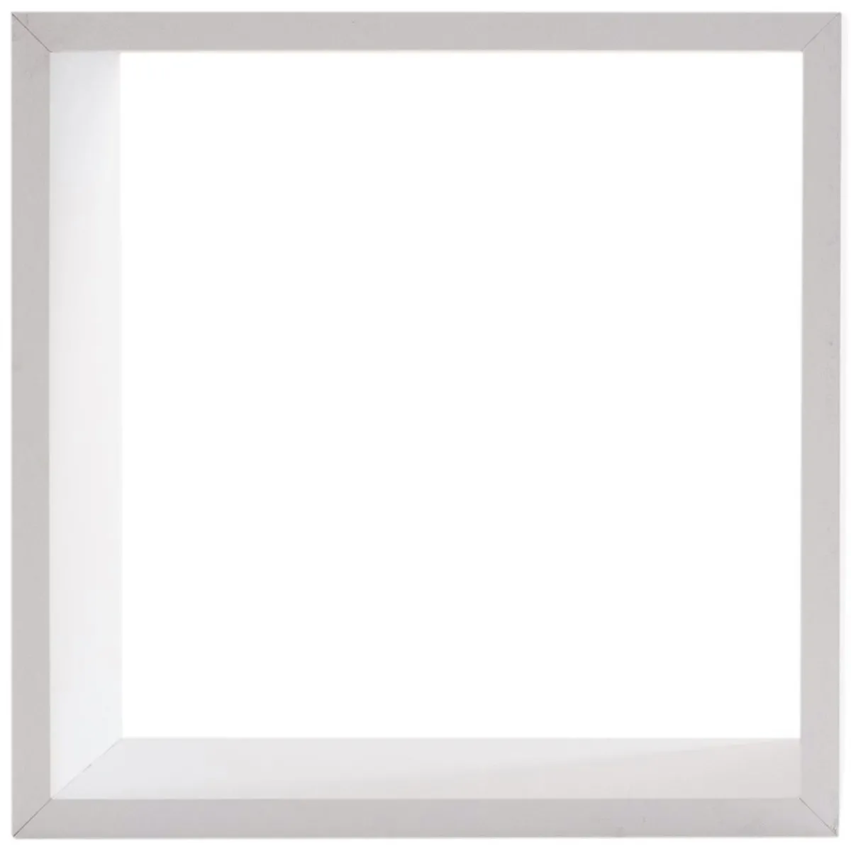 ATMOSPHERA Lot de 3 étagères bois (H24-27-30 cm) Cube Blanc New