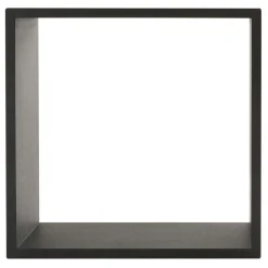 ATMOSPHERA Lot de 3 étagères bois (H15-20-25 cm) Cube Noir Sale