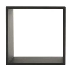 ATMOSPHERA Lot de 3 étagères bois (H15-20-25 cm) Cube Noir Sale
