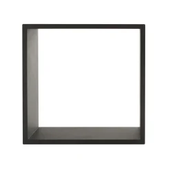 ATMOSPHERA Lot de 3 étagères bois (H15-20-25 cm) Cube Noir Sale