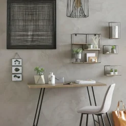 ATMOSPHERA Lot de 4 étagères murales Angela Noir Discount