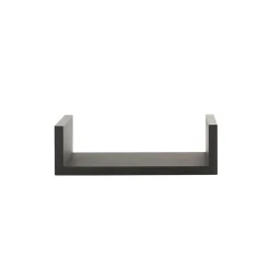 ATMOSPHERA Lot de 3 étagères murales en bois (L22-32-42 cm) Bord Noir Hot