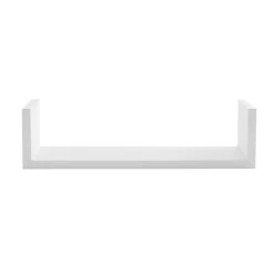 ATMOSPHERA Lot de 3 étagères murales en bois (L22-32-42 cm) Bord Blanc Hot