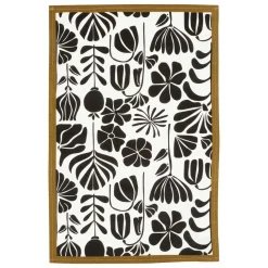 Atmosphera, cru017dateur d'intu017drieur Lot de 3 torchons coton (45 x 70 cm) Twist Noir Outlet