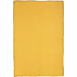 ATMOSPHERA Lot de 3 torchons Geom Jaune ocre Online