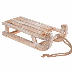 KOOPMAN Luge en bois (31 x H11 cm) Noeud en jute Naturel Sale