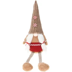 KOOPMAN Lutin de Noël assis (H57 cm) Miss Caramélio Beige Best