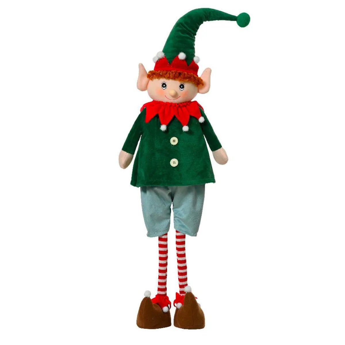 KAEMINGK Lutin de Noël debout (H60 cm) Elfe Malo Vert Multicolore Clearance