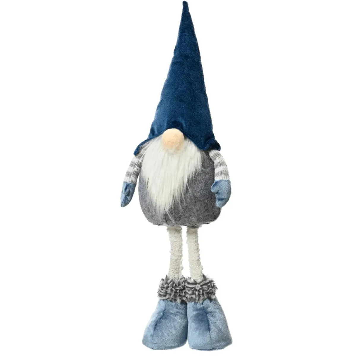 KAEMINGK Lutin de Noël (H50 cm) Hugues chapeau pointu Bleu Discount