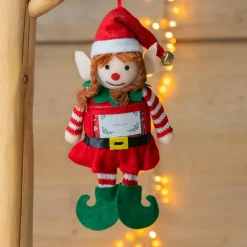 FEERIC LIGHTS Lutin farceur à suspendre (H20 cm) Fille Mignonne Multicolore New