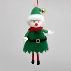 CHRISTMAS DREAM Lutin farceur à suspendre (H20 cm) Garçon et clochette Multicolore Outlet