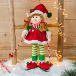 CHRISTMAS DREAM Lutin farceur en ski (H46 cm) Martine Multicolore Sale