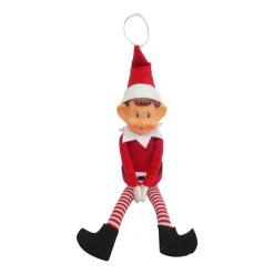 CHRISTMAS DREAM Lutin farceur (H65 cm) Emile les mains scratchées Rouge Clearance