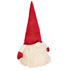 JJA Lutin lumineux à piles (H40 cm) Rémi et bonnet Rouge Outlet