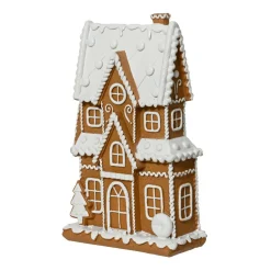 KAEMINGK Maison décorative (H21 cm) Crème anglaise et pain d'épices Marron New