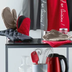 DOUCEUR D'INTERIEUR Manique Cuistot Gris Anthracite Discount