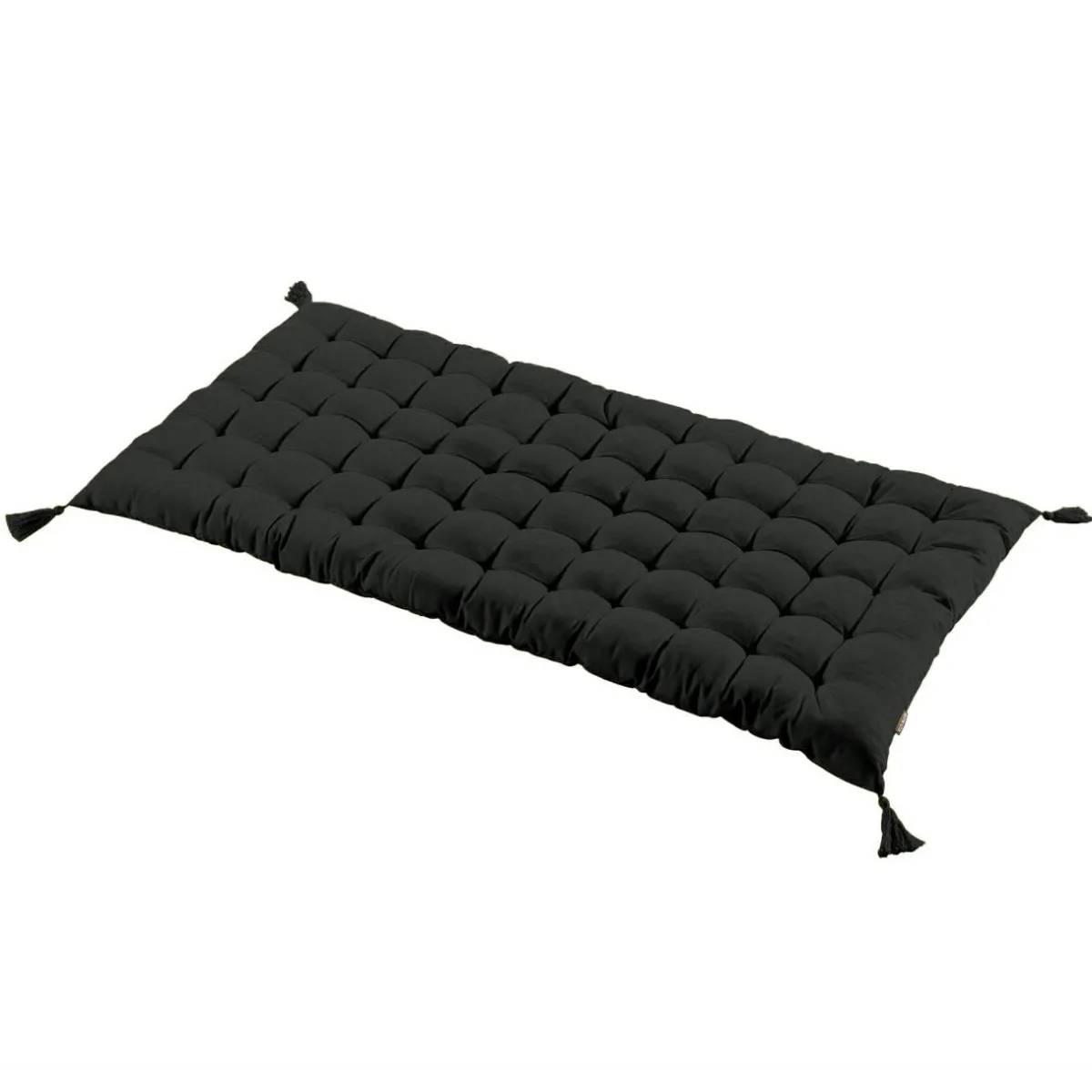EMINZA Matelas de sol coton (120 x 60 cm) Pixel Noir
