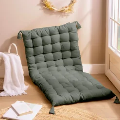 EMINZA Matelas de sol coton (120 x 60 cm) Pixel Vert kaki Discount