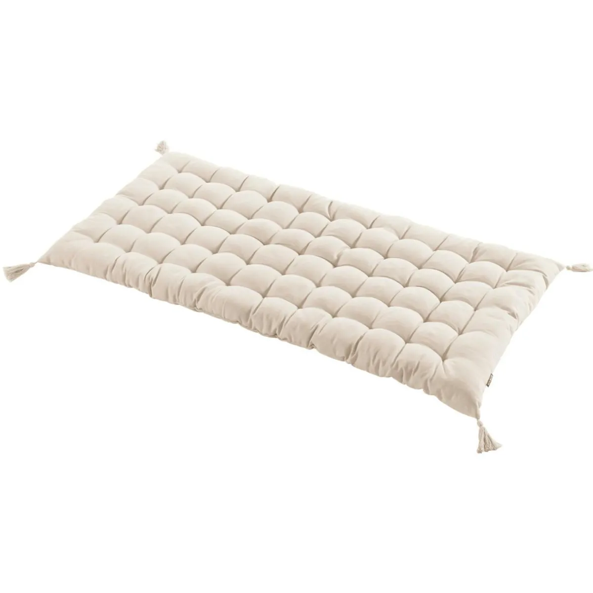 EMINZA Matelas de sol coton (120 x 60 cm) Pixel Beige Hot