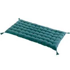 EMINZA Matelas de sol coton (120 x 60 cm) Pixel Bleu canard Clearance