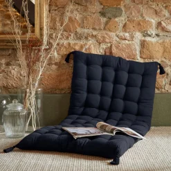 EMINZA Matelas de sol gaze de coton (60 x 120 cm) Gaïa Bleu nuit Online