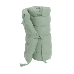 EMINZA Matelas de sol gaze de coton (60 x 120 cm) Gaïa Vert Eucalyptus Hot