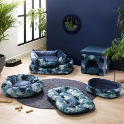 LOVE STORY Matelas flocon pour chat et chien Eden L69 cm Bleu Discount
