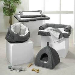 LOVE STORY Matelas pour chat et chien Cocoon L90 cm Anthracite New
