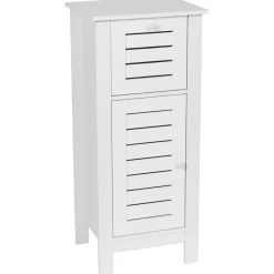 TENDANCE Meuble bas de salle de bain (37 x H83 cm) Santorin Blanc Best