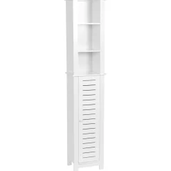 TENDANCE Meuble colonne salle de bain (35 x H173 cm) Santorin Blanc Outlet