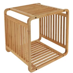 TENDANCE Meuble de rangement empilable (33 x H33 cm) Smart Kube Naturel Clearance