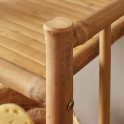 EMINZA Meuble de rangement en bambou 4 étagères (30 x H115 cm) Hanoï Naturel Hot