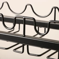 EMINZA Meuble range-bouteilles industriel 12 emplacements et porte-verres (H180 cm) Pablo Marron Online
