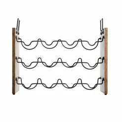 EMINZA Meuble range-bouteilles industriel 12 emplacements (H40 cm) Lucas Noir