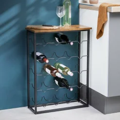 EMINZA Meuble range-bouteilles industriel 20 emplacements (H74 cm) Victor Noir Online
