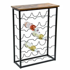 EMINZA Meuble range-bouteilles industriel 20 emplacements (H74 cm) Victor Noir Online