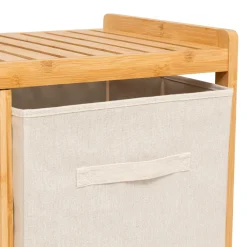5 Five Simply Smart Meuble rangement 2 paniers et panier à linge (82 x H78,5 cm) Tidy Box Ecru New