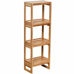 TENDANCE Meuble rangement 4 étagères (33 x H100 cm) Anako Naturel Discount
