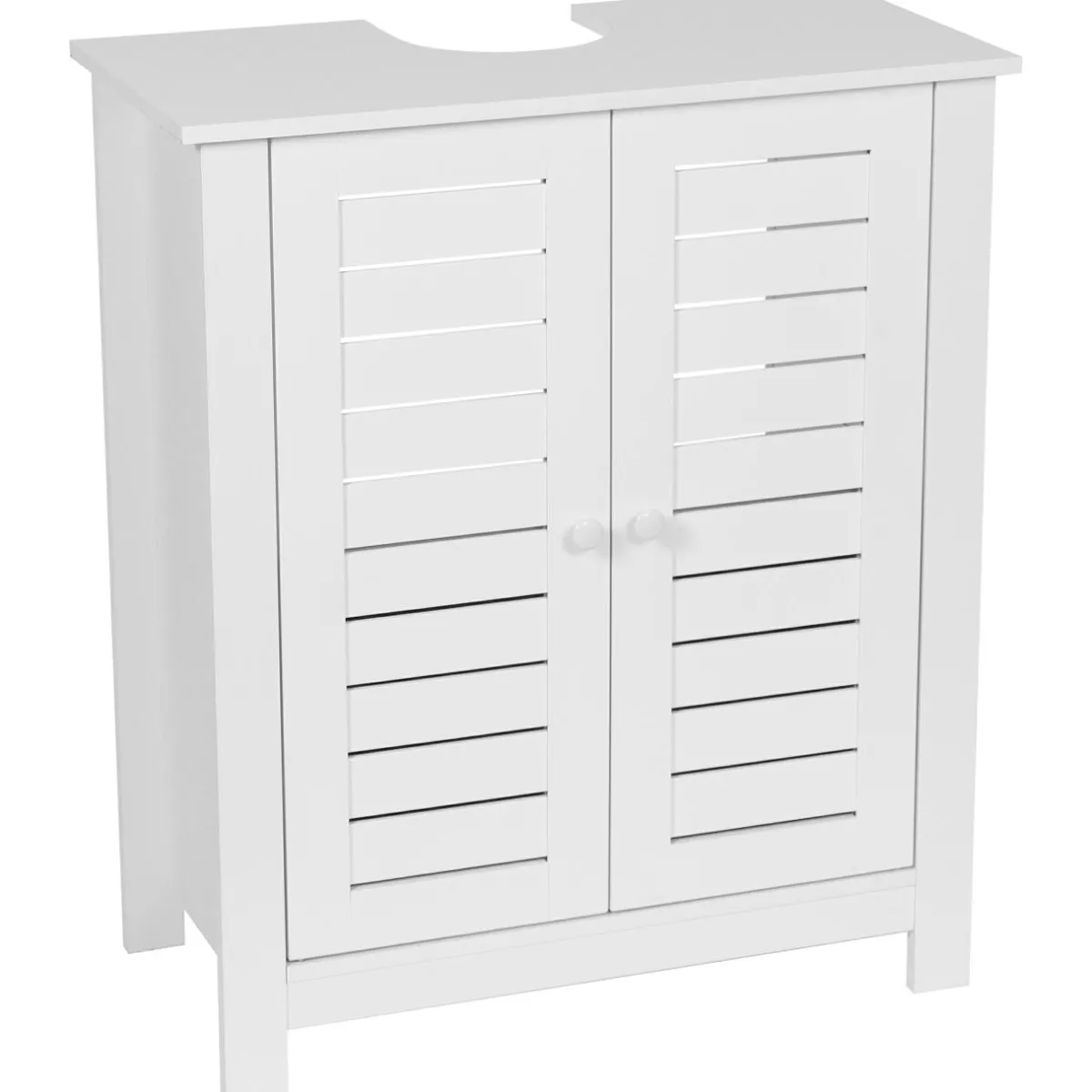 TENDANCE Meuble sous lavabo (60 x H70 cm) Santorin Blanc Outlet