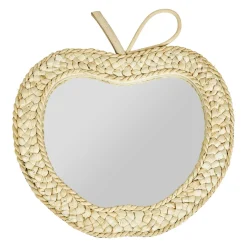 OSTARIA Miroir mural corde tressée (30 x 32 cm) Pomme Beige Hot