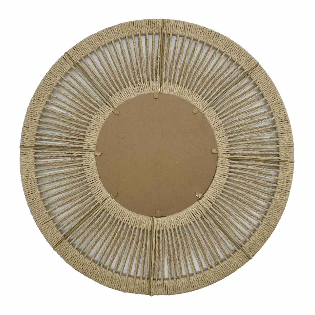 EMINZA Miroir mural rond en corde (D60 cm) Suva Naturel New