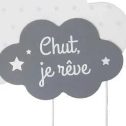 Atmosphera createur d'interieur for kids Mobile bébé bois et coton (H57.5 cm) Nuage Gris New